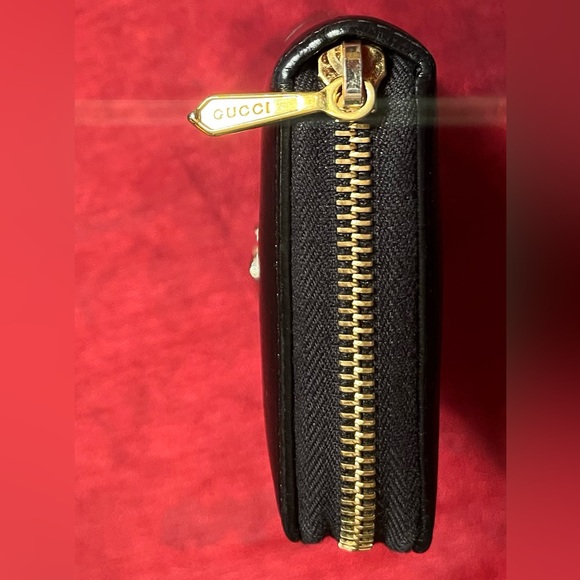 Gucci Rajah TigerHead Zip Around Wallet, Black - Picture 5 of 10